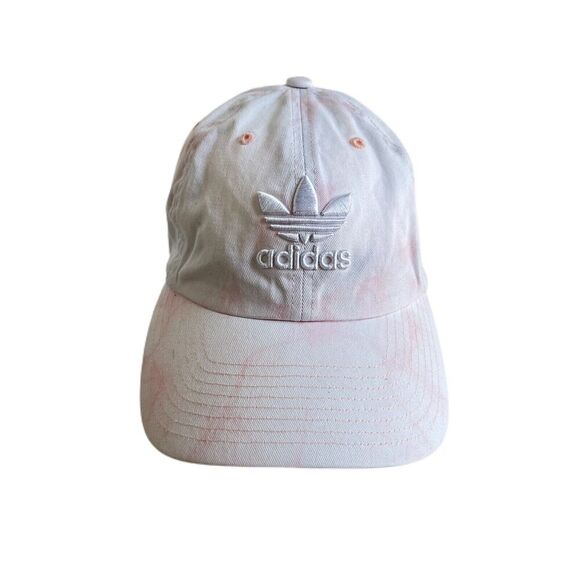 Adidas Originals Trefoil Pink Tie Dye Relaxed Adjustable Strapback Hat - Picture 1 of 9
